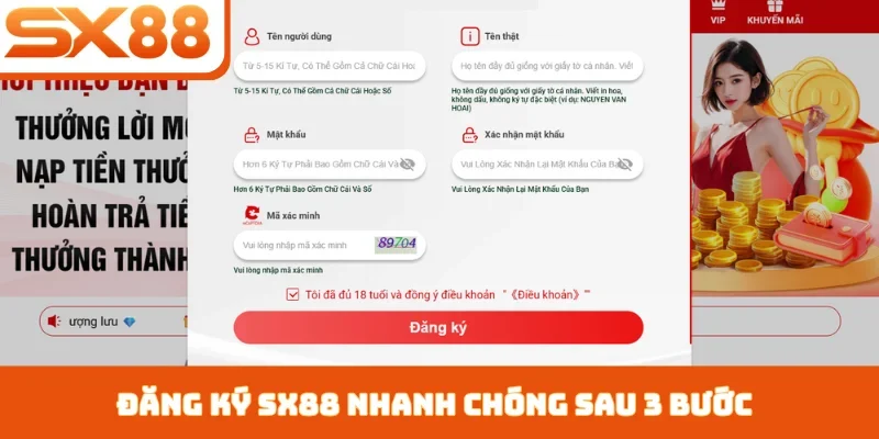 Đăng ký SX88 nhận ngay tài khoản VIP cùng ưu đãi khủng - Lorix