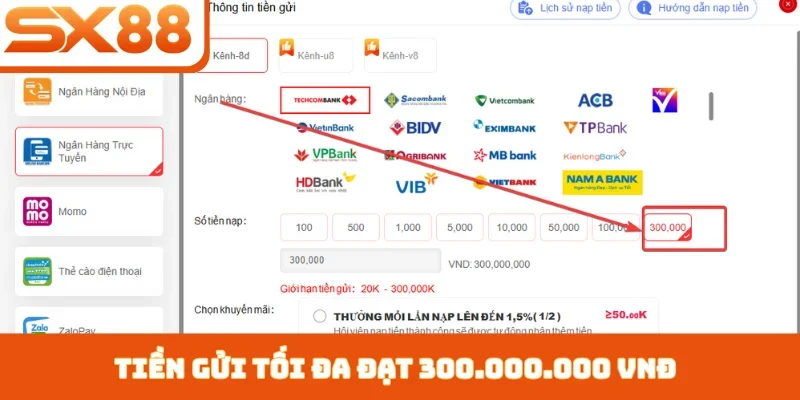 Nạp tiền SX88 - Chinh phục mọi giới hạn chỉ sau 3 phút - Lorix