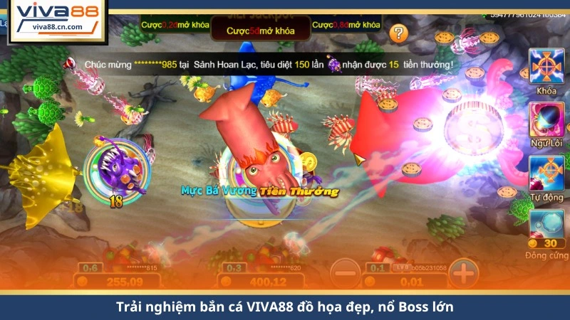 Bắn Cá VIVA88 – Nổ Boss Liền Tay, Thưởng Tăng 1.5%/Tuần - Lorix