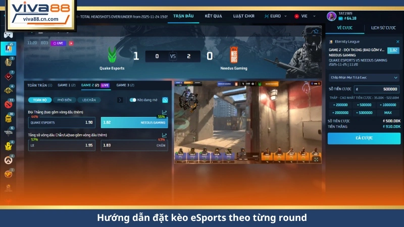 E-Sports VIVA88 – Kèo Live Nhanh 1 Giây, kèo Cao 2026 - Lorix