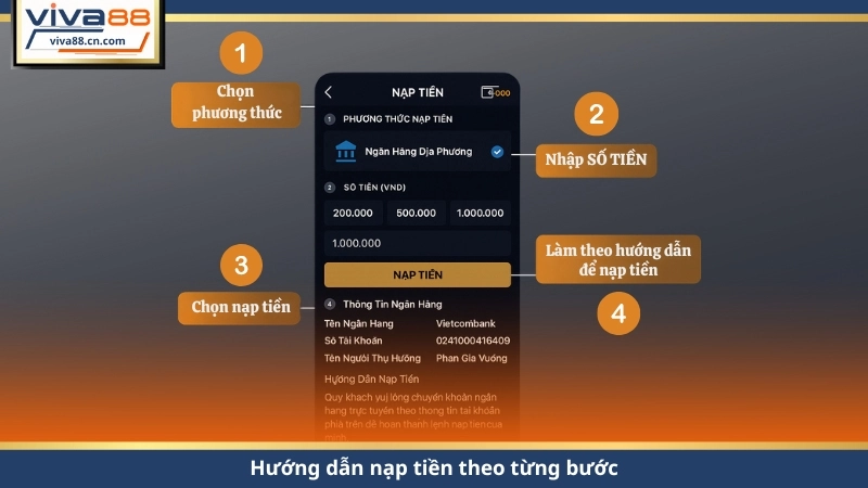 Nạp Tiền VIVA88 Nhanh 30s – An Toàn, Không Lỗi Giao Dịch - Lorix